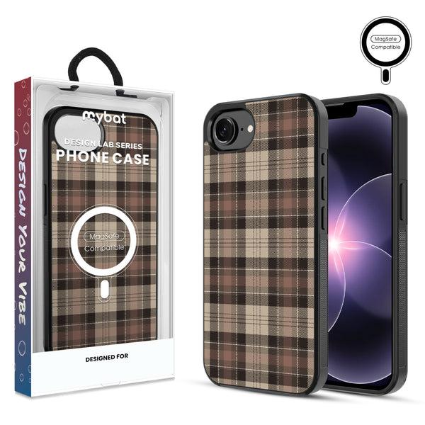 MyBat Phone case w/ MagSafe prints for Apple iPhone 17e / 16e – Mocha Flannel - MIP17ECSLESMSM431.JPG