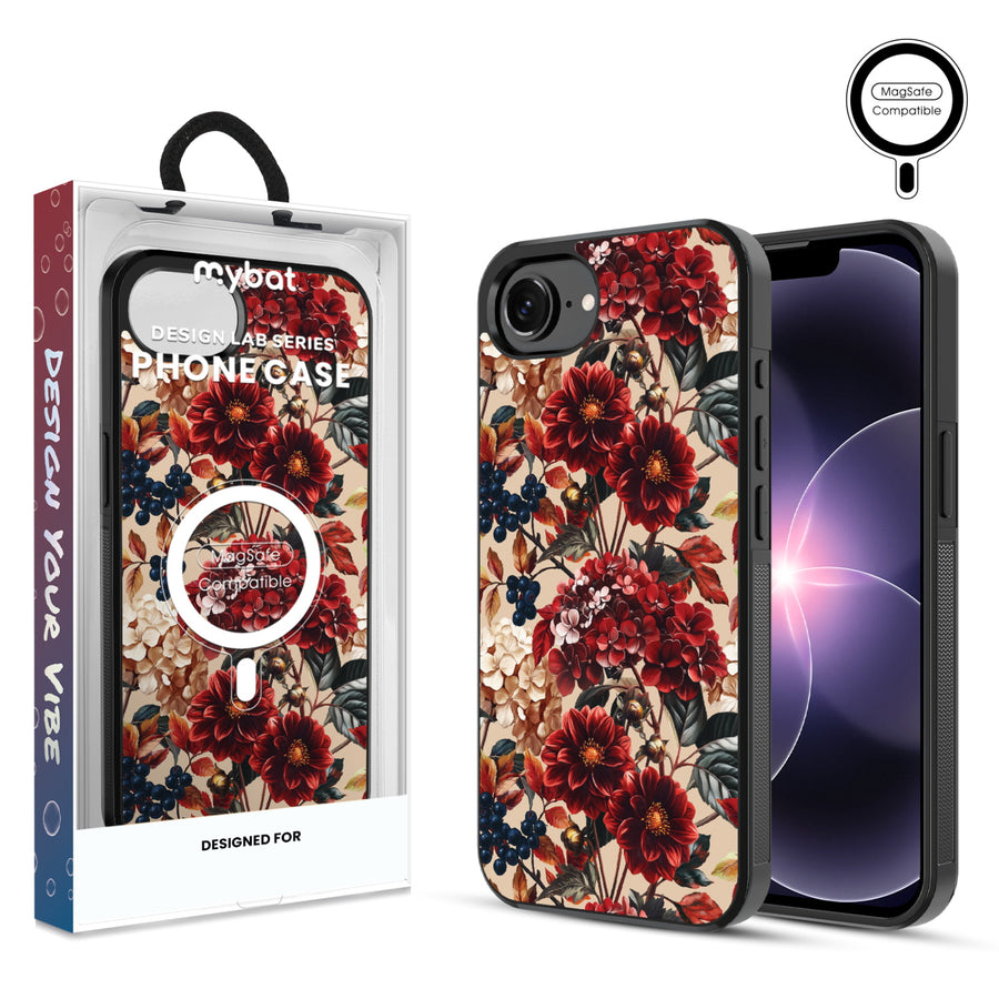 MyBat Phone case w/ MagSafe prints for Apple iPhone 17e / 16e – Rust & Bloom - MIP17ECSLESMSM449.JPG