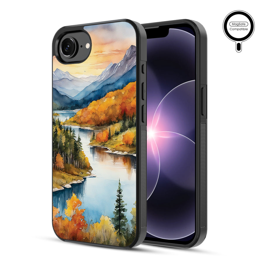 MyBat Phone case w/ MagSafe prints for Apple iPhone 17e / 16e – Impressionist Foliage - MIP17ECSLESMSM452-1.JPG
