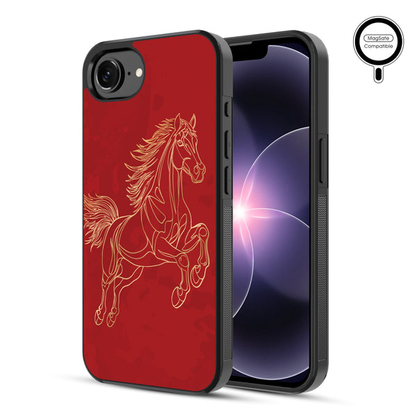 MyBat Phone case w/ MagSafe prints for Apple iPhone 17e / 16e – Fire Horse - MIP17ECSLESMSM460-1.JPG