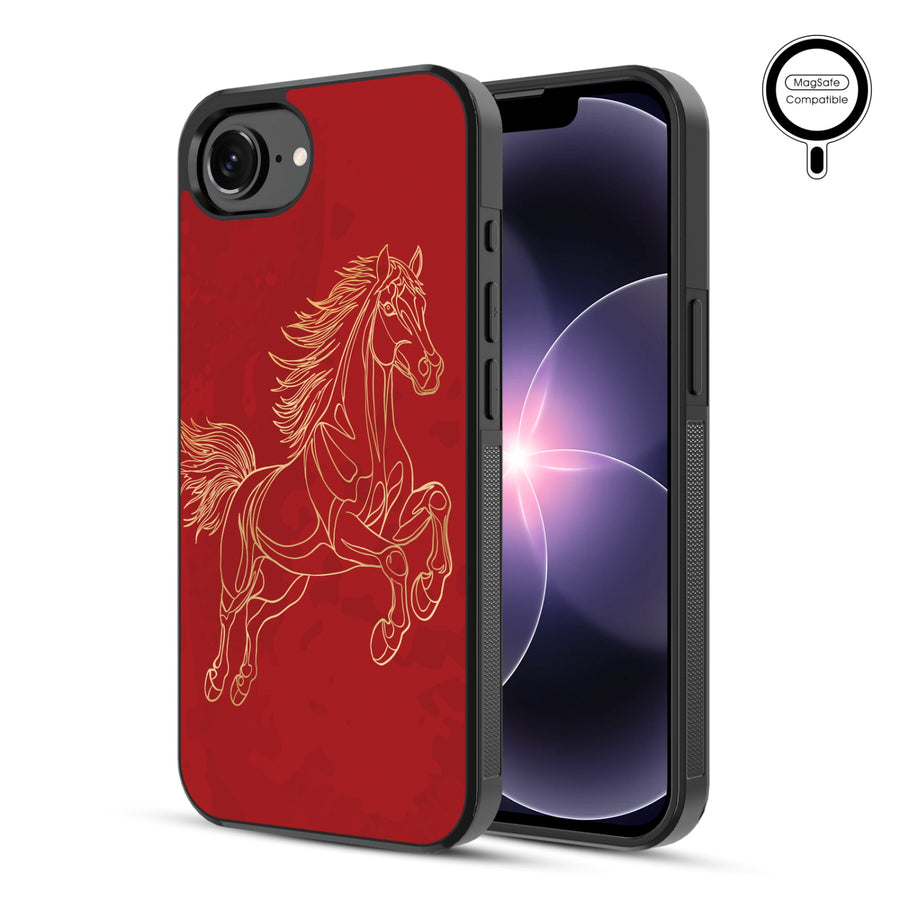 MyBat Phone case w/ MagSafe prints for Apple iPhone 17e / 16e – Fire Horse - MIP17ECSLESMSM460-1.JPG