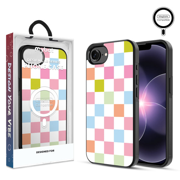 MyBat Phone case w/ MagSafe prints for Apple iPhone 17e / 16e – Pastel Check - MIP17ECSLESMSM480.JPG