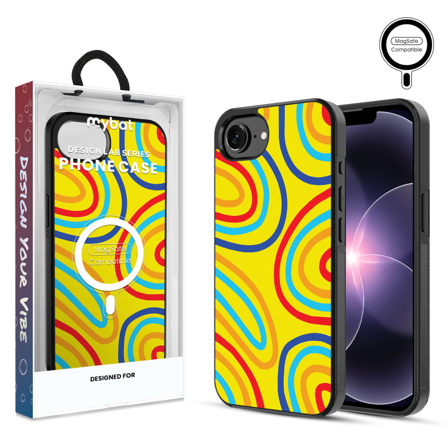MyBat Phone case w/ MagSafe prints for Apple iPhone 17e / 16e – Rainbow Waves - MIP17ECSLESMSM499.JPG