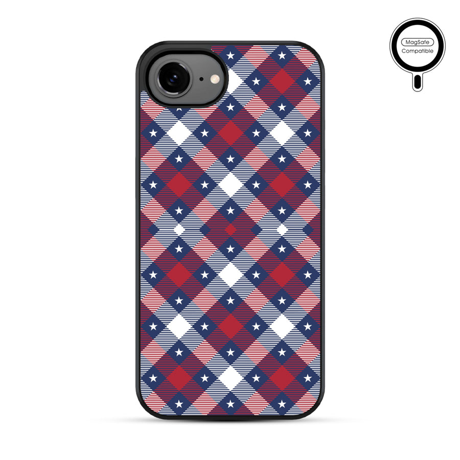 MyBat Phone case w/ MagSafe prints for Apple iPhone 17e / 16e – Americana Plaid - MIP17ECSLESMSM523-2.JPG
