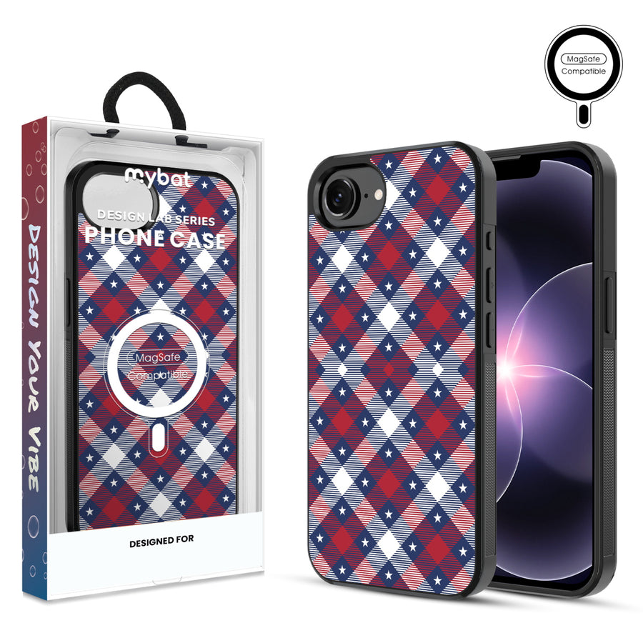 MyBat Phone case w/ MagSafe prints for Apple iPhone 17e / 16e – Americana Plaid - MIP17ECSLESMSM523.JPG