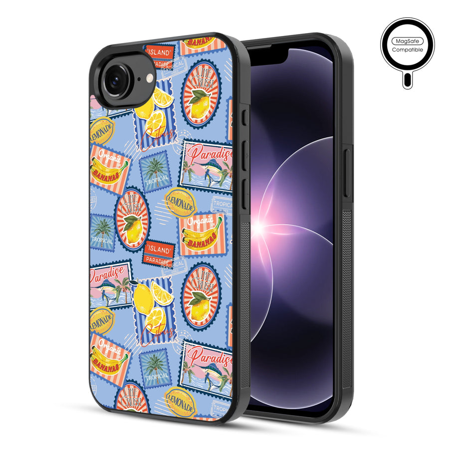 MyBat Design Lab Series MagSafe Case for Apple iPhone 17e / 16e – Summer Stamps - MIP17ECSLESMSM537-1.JPG