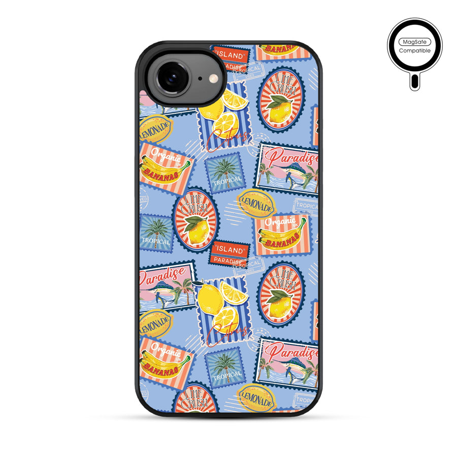 MyBat Design Lab Series MagSafe Case for Apple iPhone 17e / 16e – Summer Stamps - MIP17ECSLESMSM537-2.JPG
