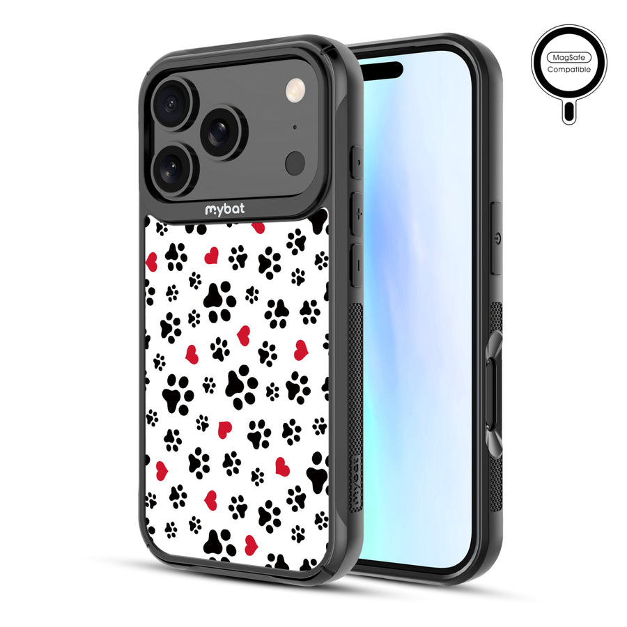 MyBat Design Lab Series MagSafe Case for Apple iPhone 17 Pro - Paw Prints and Hearts - MIP17PCSLESMSMP001-2.jpg