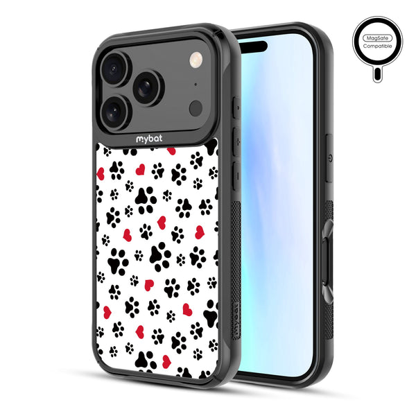 MyBat Design Lab Series MagSafe Case for Apple iPhone 17 Pro - Paw Prints and Hearts - MIP17PCSLESMSMP001-2.jpg