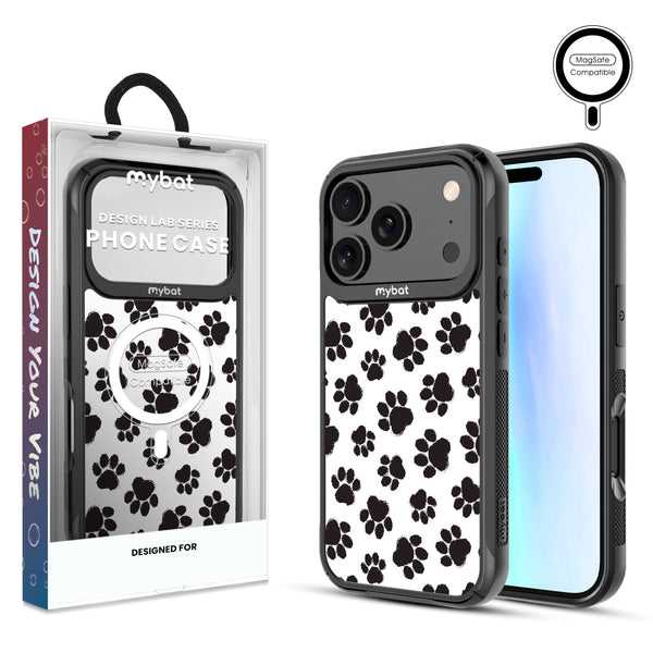 MyBat Design Lab Series MagSafe Case for Apple iPhone 17 Pro - Black Paw Prints - MIP17PCSLESMSMP002-1.jpg