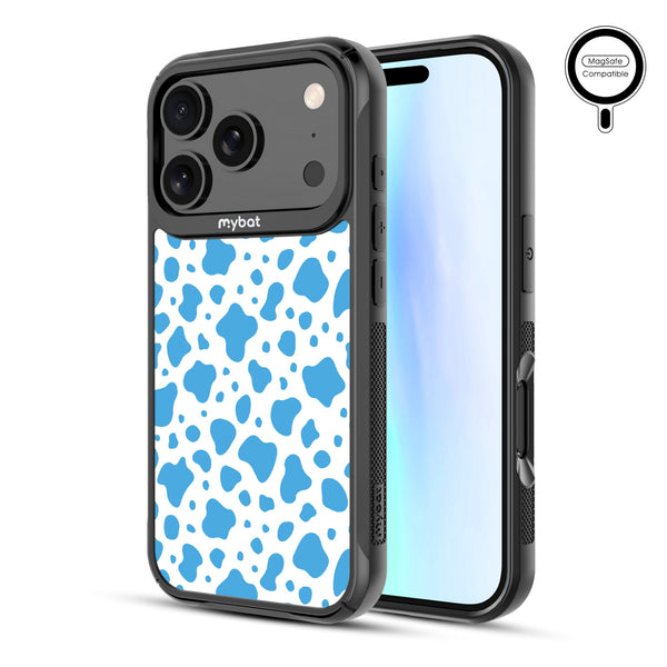 MyBat Design Lab Series MagSafe Case for Apple iPhone 17 Pro - Blue Cow Print - MIP17PCSLESMSMP016-2.jpg
