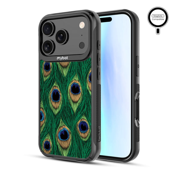MyBat Design Lab Series MagSafe Case for Apple iPhone 17 Pro - Peacock Feathers - MIP17PCSLESMSMP018-2.jpg
