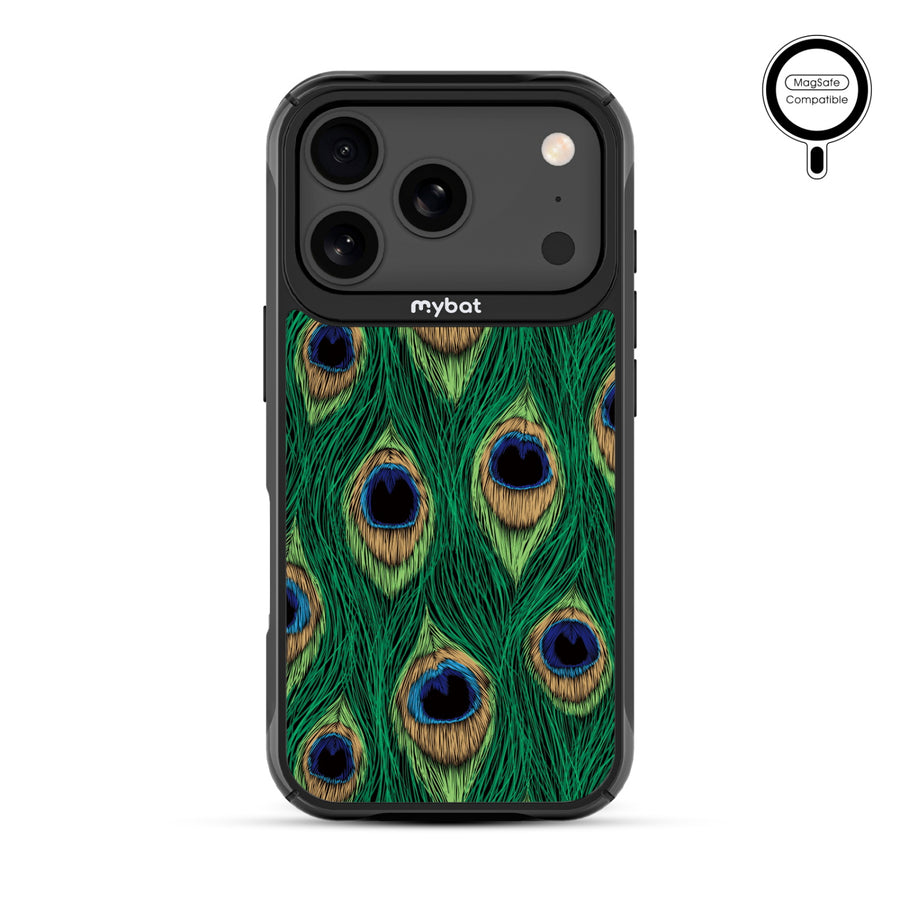 MyBat Design Lab Series MagSafe Case for Apple iPhone 17 Pro - Peacock Feathers - MIP17PCSLESMSMP018-3.jpg