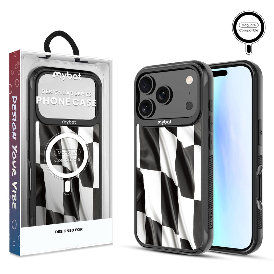 MyBat Design Lab Series MagSafe Case for Apple iPhone 17 Pro - Racing Flag