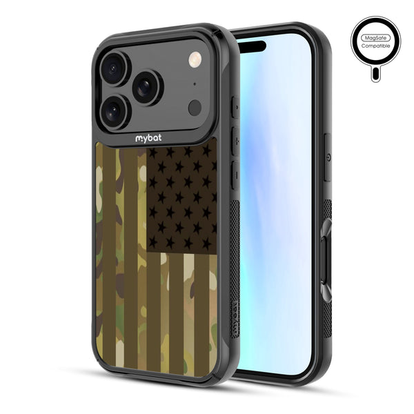 MyBat Design Lab Series MagSafe Case for Apple iPhone 17 Pro - Military Camouflage American Flag - MIP17PCSLESMSMP054-2.jpg