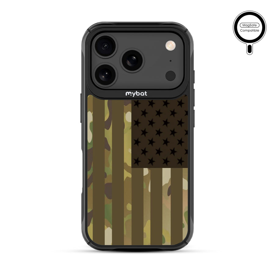 MyBat Design Lab Series MagSafe Case for Apple iPhone 17 Pro - Military Camouflage American Flag - MIP17PCSLESMSMP054-3.jpg