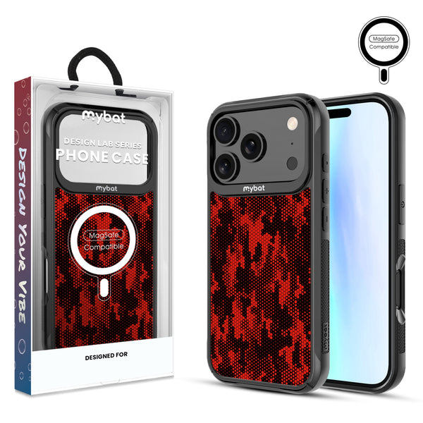 MyBat Design Lab Series MagSafe Case for Apple iPhone 17 Pro - Red Digital Camouflage - MIP17PCSLESMSMP086-1.jpg