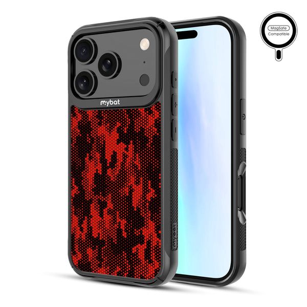MyBat Design Lab Series MagSafe Case for Apple iPhone 17 Pro - Red Digital Camouflage - MIP17PCSLESMSMP086-2.jpg