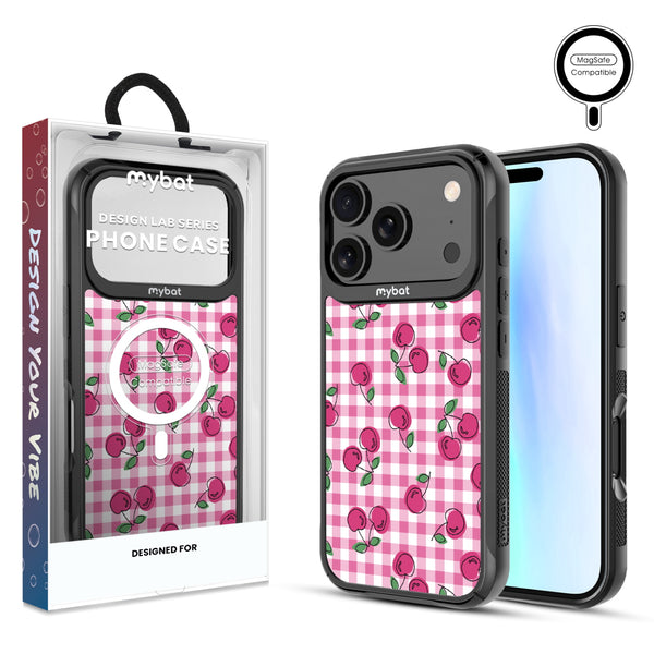 MyBat Design Lab Series MagSafe Case for Apple iPhone 17 Pro - Pink Cherries - MIP17PCSLESMSMP100-1.jpg