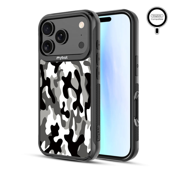 MyBat Design Lab Series MagSafe Case for Apple iPhone 17 Pro - Black & White Camouflage - MIP17PCSLESMSMP122-2.jpg