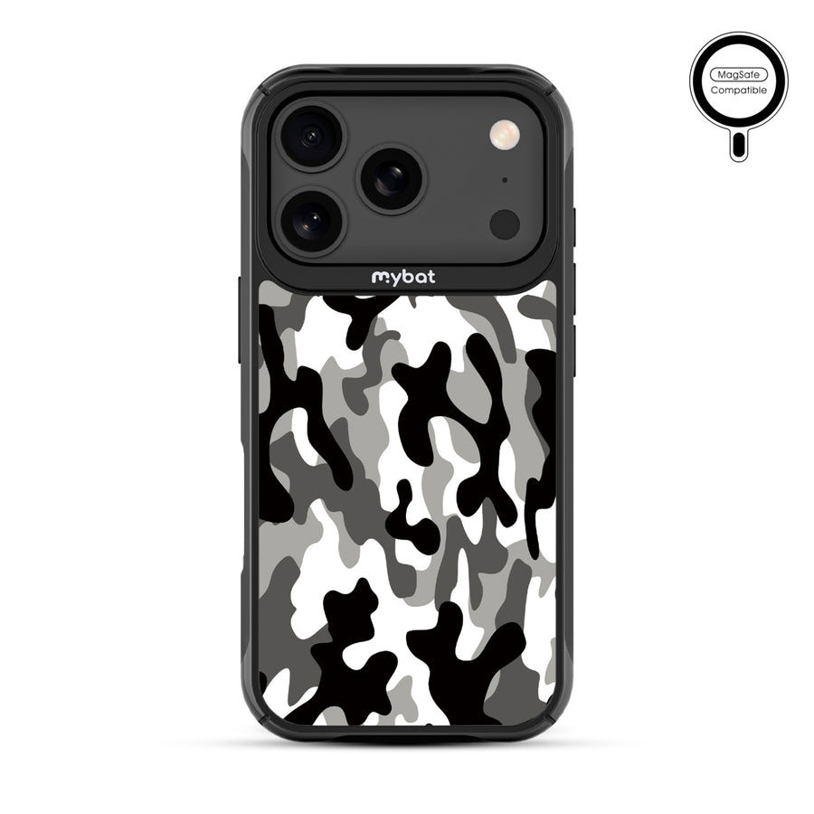 MyBat Design Lab Series MagSafe Case for Apple iPhone 17 Pro - Black & White Camouflage - MIP17PCSLESMSMP122-3.jpg