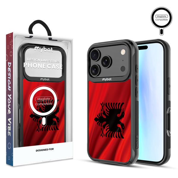 MyBat Design Lab Series MagSafe Case for Apple iPhone 17 Pro - Albania Flag - MIP17PCSLESMSMP140-1.jpg
