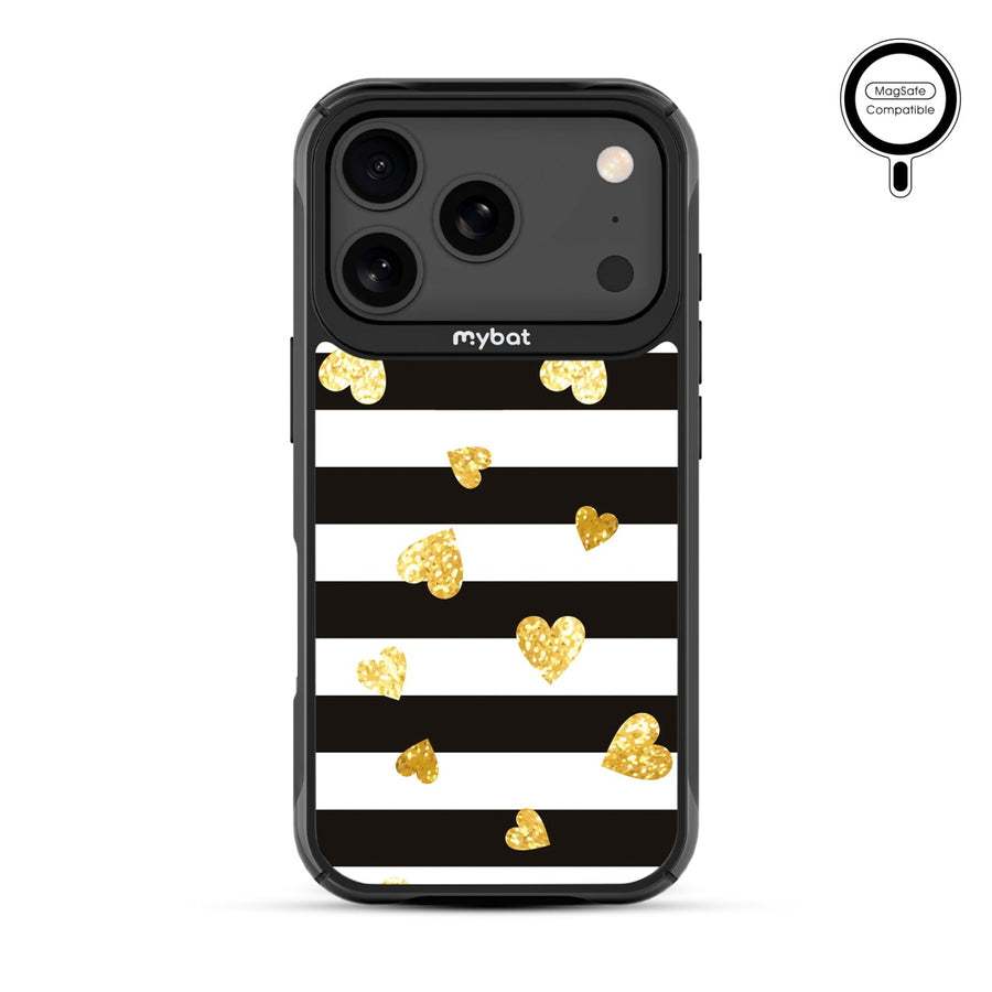 MyBat Design Lab Series MagSafe Case for Apple iPhone 17 Pro - Heart of Gold
