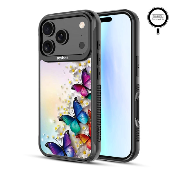 MyBat Design Lab Series MagSafe Case for Apple iPhone 17 Pro - Rainbow Butterflies - MIP17PCSLESMSMP187-2.jpg
