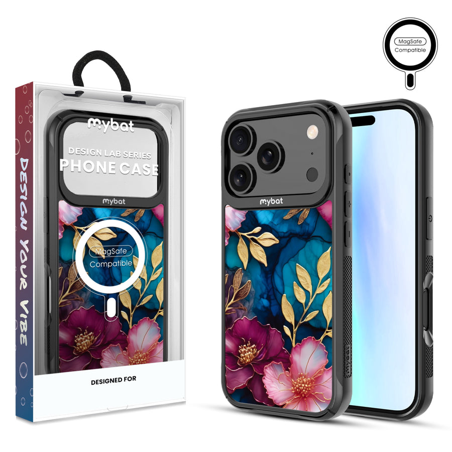 MyBat Design Lab Series MagSafe Case for Apple iPhone 17 Pro - Gilded Petals - MIP17PCSLESMSMP188-1.jpg
