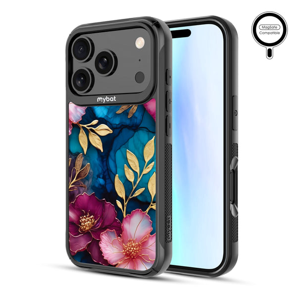 MyBat Design Lab Series MagSafe Case for Apple iPhone 17 Pro - Gilded Petals - MIP17PCSLESMSMP188-2.jpg
