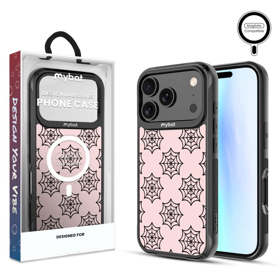 MyBat Design Lab Series MagSafe Case for Apple iPhone 17 Pro - Pink Spider Web - MIP17PCSLESMSMP227-1.jpg