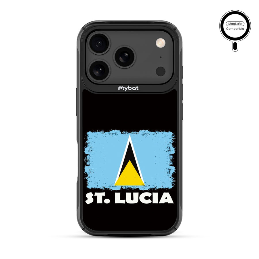 MyBat Design Lab Series MagSafe Case for Apple iPhone 17 Pro - St. Lucia Flag - MIP17PCSLESMSMP262-3.jpg