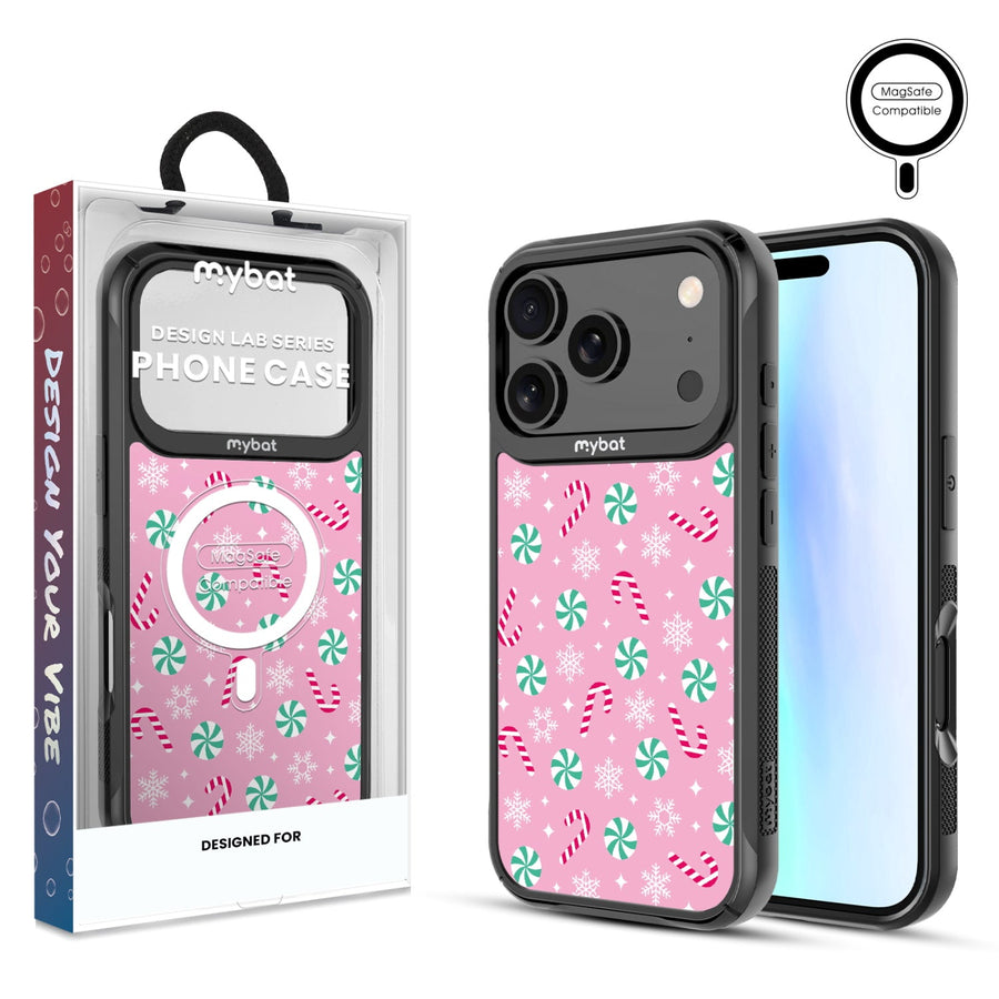 MyBat Design Lab Series MagSafe Case for Apple iPhone 17 Pro - Peppermint Swirl