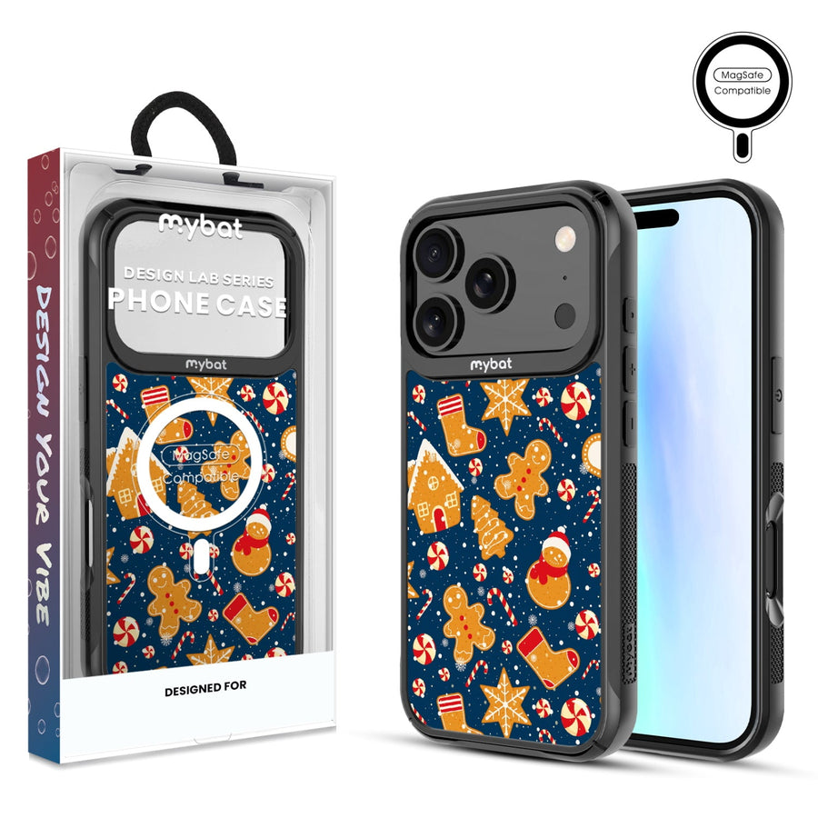 MyBat Design Lab Series MagSafe Case for Apple iPhone 17 Pro - Gingerbread Cookies