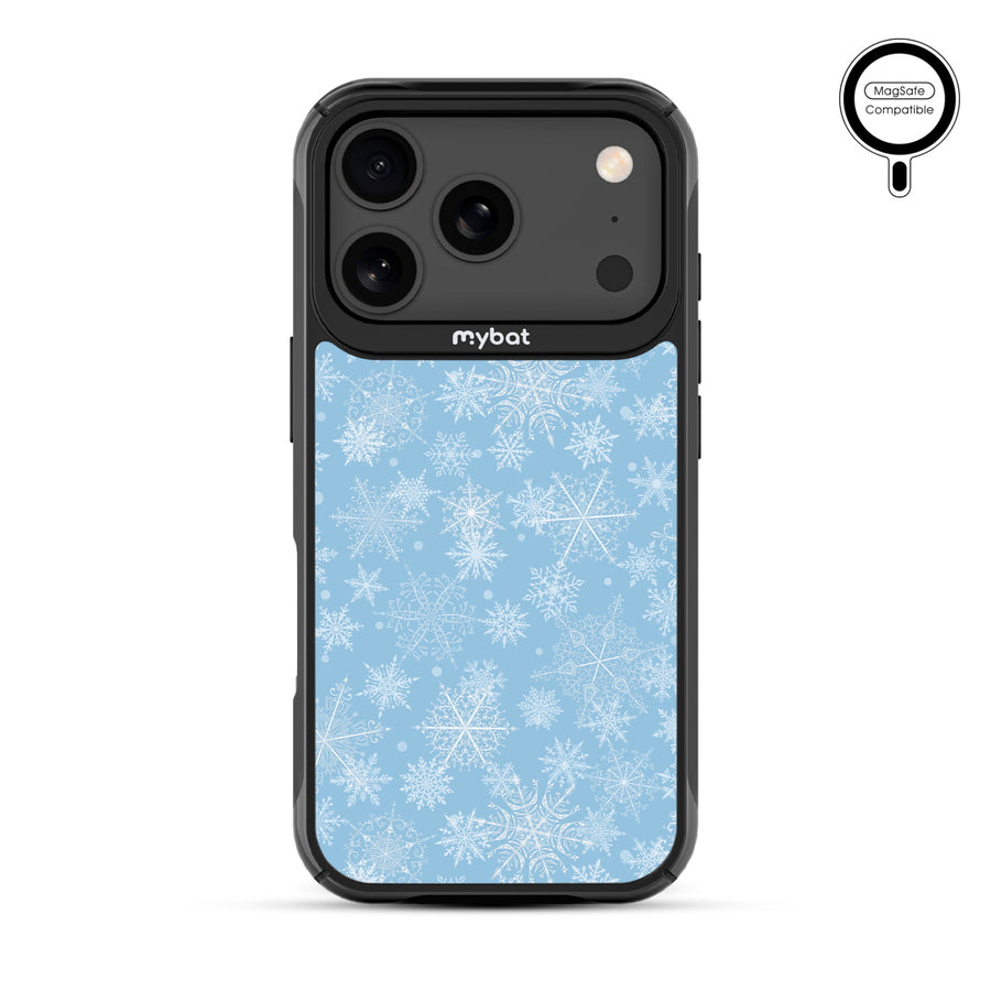 MyBat Design Lab Series MagSafe Case for Apple iPhone 17 Pro - Blue Snowflakes - MIP17PCSLESMSMP283-3.jpg