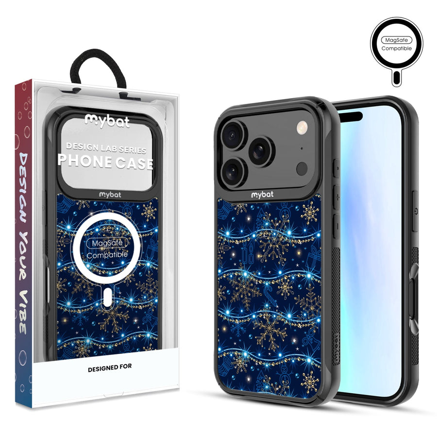 MyBat Design Lab Series MagSafe Case for Apple iPhone 17 Pro - Snowflake Twinkle