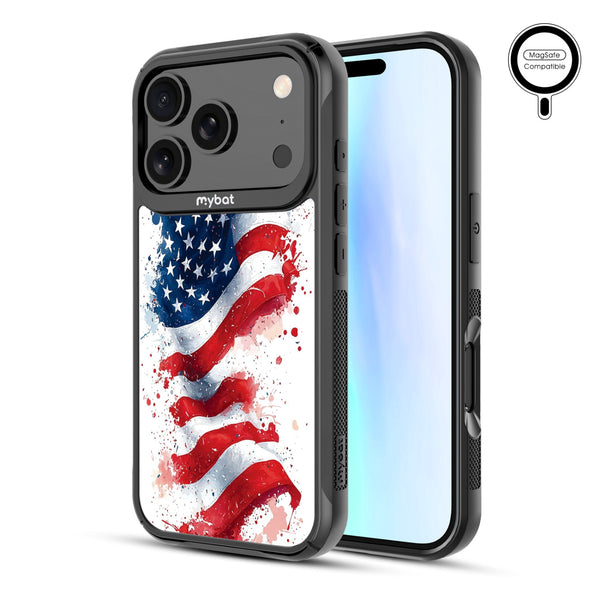 MyBat Design Lab Series MagSafe Case for Apple iPhone 17 Pro - Patriotic Flag Painiting - MIP17PCSLESMSMP346-2.jpg