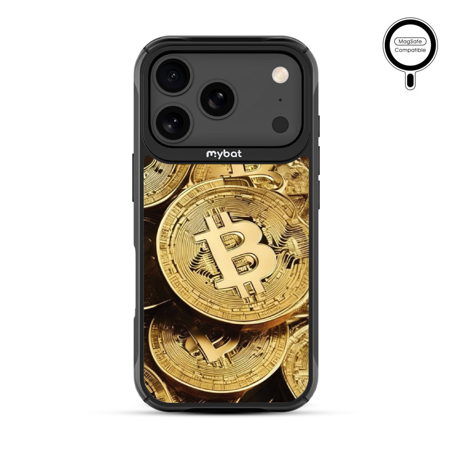 MyBat Design Lab Series MagSafe Case for Apple iPhone 17 Pro - Bitcoin - MIP17PCSLESMSMP357-3.jpg