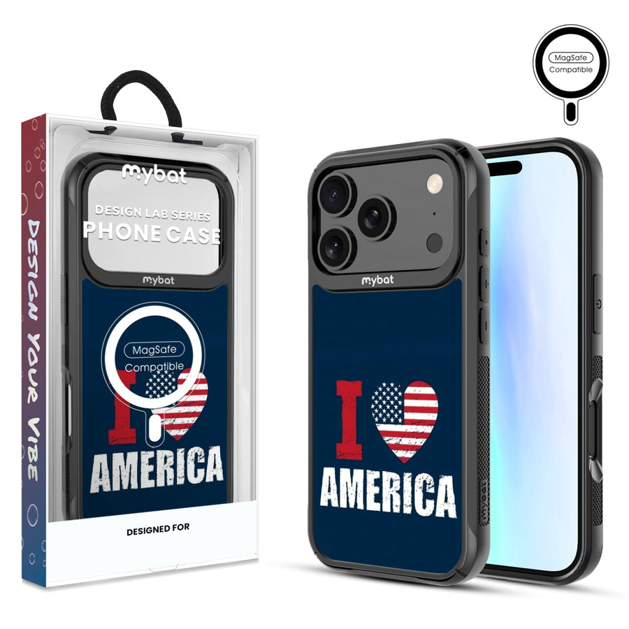 MyBat Design Lab Series MagSafe Case for Apple iPhone 17 Pro - I Love America