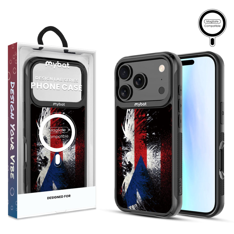 MyBat Design Lab Series MagSafe Case for Apple iPhone 17 Pro - Puerto Rico Eagle Flag