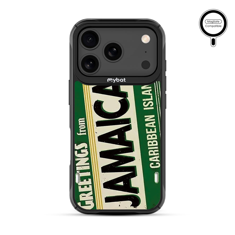 MyBat Design Lab Series MagSafe Case for Apple iPhone 17 Pro - Jamaica License Plate - MIP17PCSLESMSMP366-3.jpg
