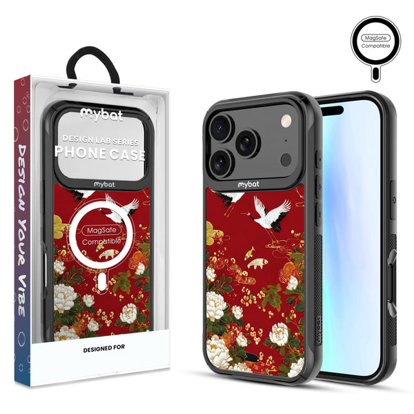 MyBat Design Lab Series MagSafe Case for Apple iPhone 17 Pro - Crane and Koi Fish - MIP17PCSLESMSMP391-1.jpg