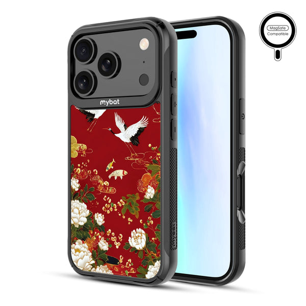 MyBat Design Lab Series MagSafe Case for Apple iPhone 17 Pro - Crane and Koi Fish - MIP17PCSLESMSMP391-2.jpg