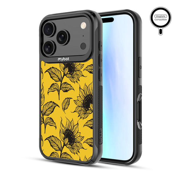 MyBat Design Lab Series MagSafe Case for Apple iPhone 17 Pro - Golden Sunflowers - MIP17PCSLESMSMP444-2.jpg