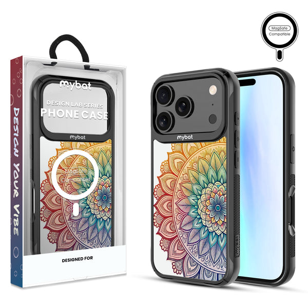MyBat Design Lab Series MagSafe Case for Apple iPhone 17 Pro - Rainbow Mandala - MIP17PCSLESMSMP457-1.jpg