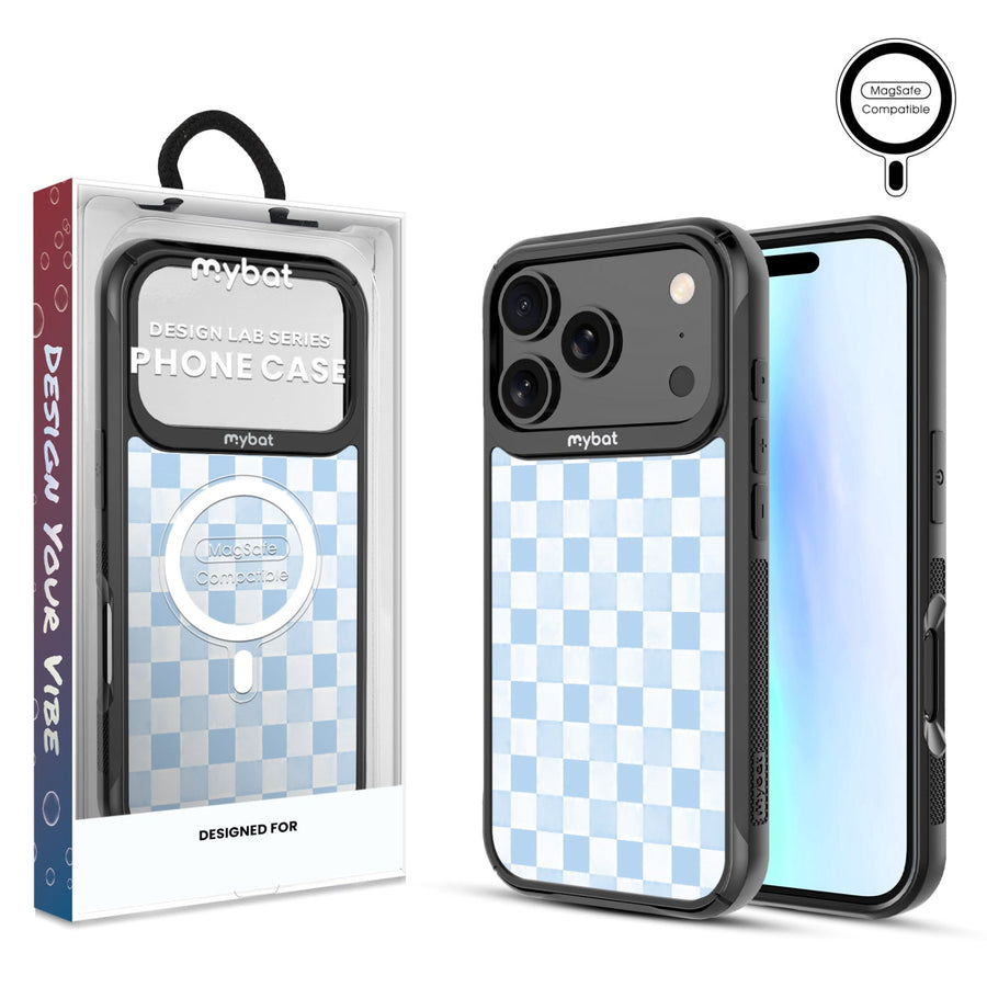 MyBat Design Lab Series MagSafe Case for Apple iPhone 17 Pro - Sky Blue Check