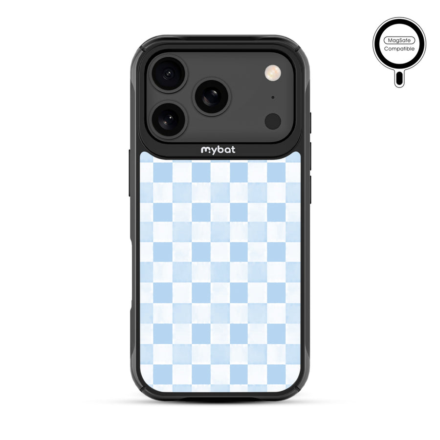 MyBat Design Lab Series MagSafe Case for Apple iPhone 17 Pro - Sky Blue Check - MIP17PCSLESMSMP478-3.jpg