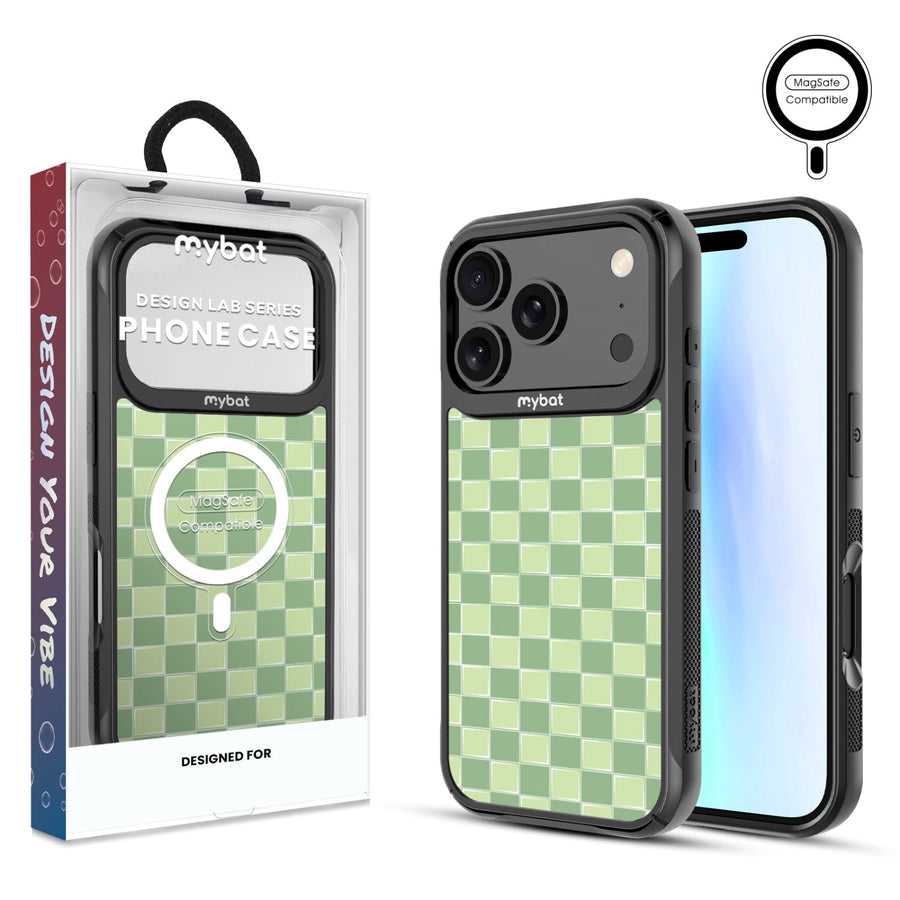 MyBat Design Lab Series MagSafe Case for Apple iPhone 17 Pro - Matcha Check