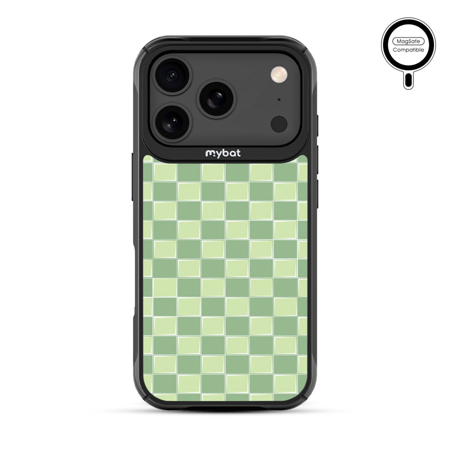 MyBat Design Lab Series MagSafe Case for Apple iPhone 17 Pro - Matcha Check - MIP17PCSLESMSMP482-3.jpg