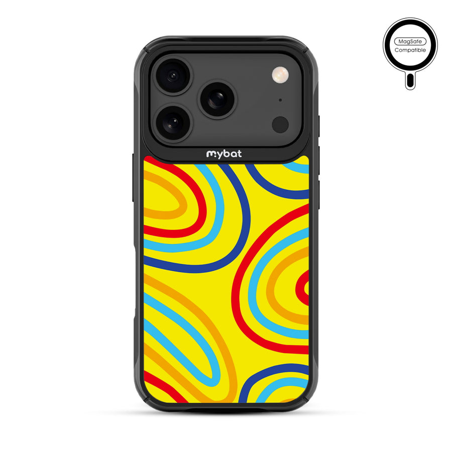 MyBat Design Lab Series MagSafe Case for Apple iPhone 17 Pro – Rainbow Waves - MIP17PCSLESMSMP499-3.jpg